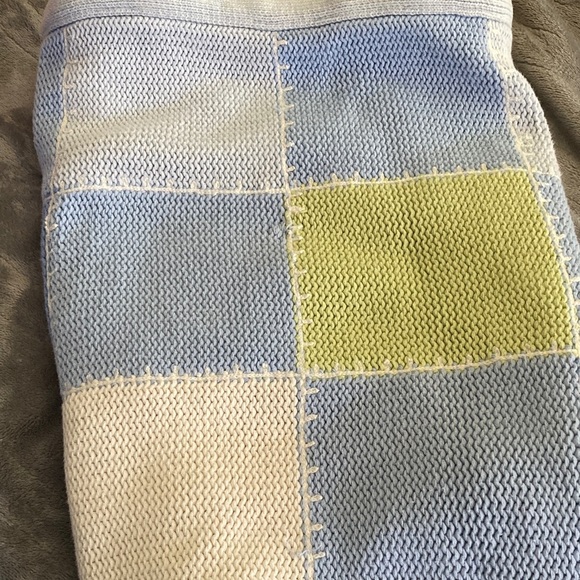 Pottery Barn Kids Patchwork Knit Blanket - Picture 3 of 4